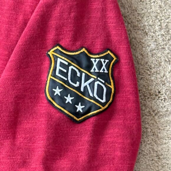 Vintage Ecko UNLTD Hoodie 20th Anniversary Aztec Embroidered Patches Y2K 2XL - Picture 4 of 10